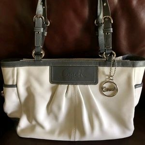 Coach Authentic White and Grey East/West Gallery